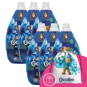 Coccolino Ultimate Care Fresh Sky aviváž 6-balenie s darčekovým batohom - Pranie