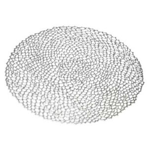 Geh.22305216 Tányéralátét kerek műanyag rácsos, ezüst, 38x38cm 137081616 - Tányéralátét