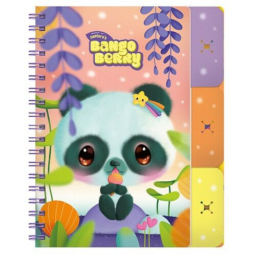 Füzet Bangoberry spirálos, elválasztókkal, 3db Bangobobbal, panda mintával 137083151