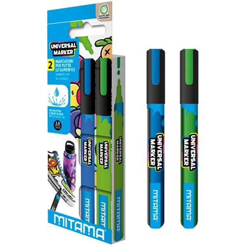 Marker Mitama minden felületre, kék-zöld, 2db-os klt. 137085103