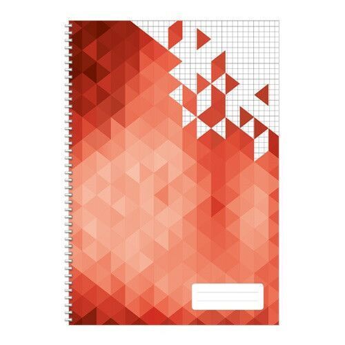 Spirálfüzet pd A/4-80 lapos kockás Geometric 137085241