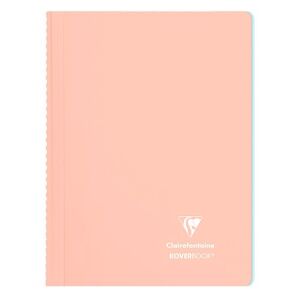 Spirálfüzet Clairefontaine Koverbook Blush A/4 80 lapos PP borítású vonalas korall
