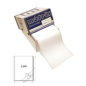 Leporelló MATRIX 158x12 coll 2 példányos 1800 garn./doboz 137085270 - Leporelló nyomtatópapír