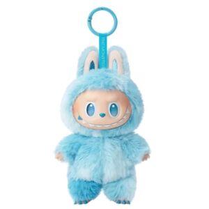 Labubu 3.0 Macaroon modrá plyšová bábika s klipom - Kľúčenky