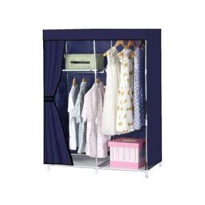 Összecsukható textil komód rúddal és polcokkal