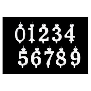 Lumânare cifră blister, 7 137096870 - Decoratiuni pentru tort