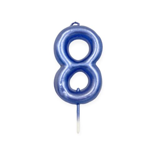 Gyertya, kék színű, 8,5 cm - 8 137096887