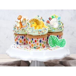 Cake-Masters tortadísz, dino, ostyapapír, 16 db