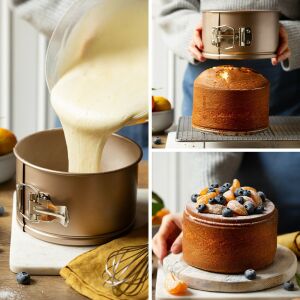 Decora magas kapcsos tortaforma, fém, 16,5 cm, rose gold 137097310 - Decora