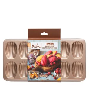 Decora madeleine sütőforma, fém, rose gold, 39,8×20,7 cm 137097297 - Decora