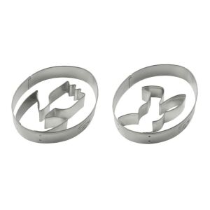 Dr. Oetker linzer kiszúró, nyuszi&amp;tulipán, 8 cm x 7 cm x 2,5 cm