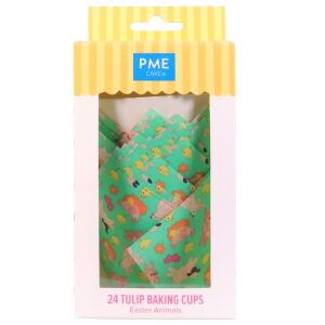 PME tulipános muffin papír, Húsvéti állatok, 24db 137097348 - Muffin papír