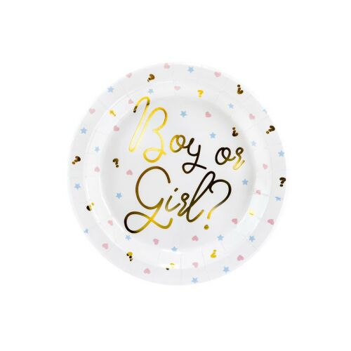 PartyDeco tányér, papír, Babaváró, 23cm, 6 db 137097595