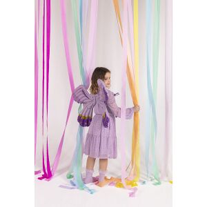 PartyDeco fólia lufi, pillangószárny, lila, 102×50cm