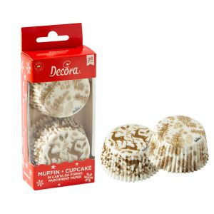Decora elegáns muffin pohár, Karácsonyi hangulat, 36db 137097722 - Muffin papír