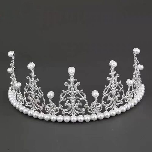 Tortadísz, tiara, ezüst, 13cm 137098263
