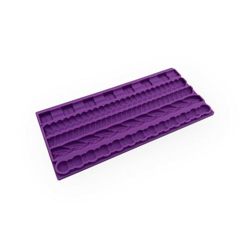 Szilikon Fondant Forma - Díszes Csíkok, 12,2x27,5 cm 137099145