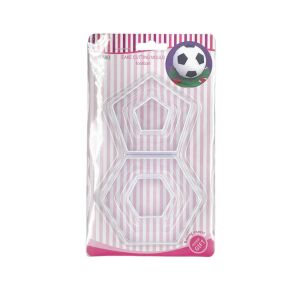 Focilabda kiszúró szett, műanyag, 2 db