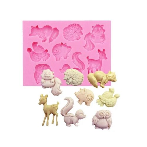 Szilikon Erdei Állat Forma - Fondant, Marcipán Díszítéshez - 8,5x6cm 137099363