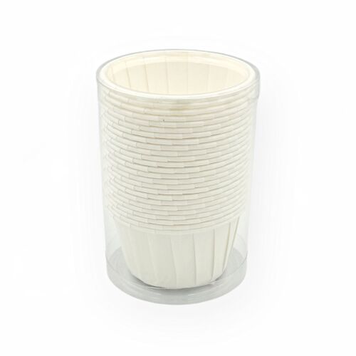 Cupcake/muffin pohár dobozban, papír, fehér, 25 db 137099615