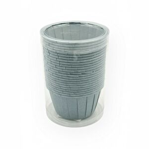 Cupcake/muffin pohár dobozban, papír, kék, 25 db