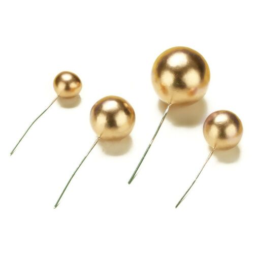 Cake-Masters gömb tortadísz beszúró, arany, 4db 137099650