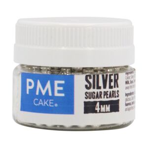 PME szórógyöngy, ezüst, 4 mm, 25g 137099731 - PME Cake