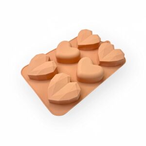 Szilikon Sütőforma - Szív Alakú, 6 darabos, 17x25 cm 137099846 - Főzőedény & Sütőedény