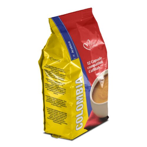 Italian Coffee Kolumbia 100% Arabica kávékapszula, 12 darabos, Cafissimo/Caffitaly kompatibilis