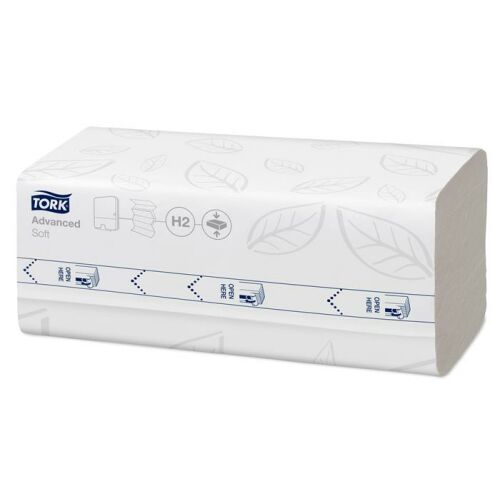 Kéztörlő, tömörített, Interfold, 2 réteg, 200 lap, H2 rendszer, Advanced, TORK "Xpress Soft Multifold", fehér 137107554