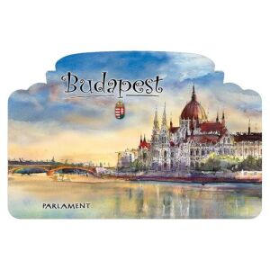 Hűtőmágnes,ablakforma, Budapest 6x11cm 137109336 - Hűtőmágnes