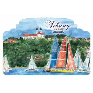 Hűtőmágnes,ablakforma, Tihany 6x11cm 137113838 - Hűtőmágnes