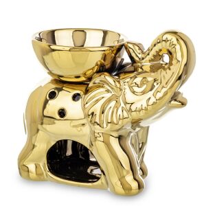 Kerámia mécsestartó arany 13x15x8,5cm 137114202 - Mécsestartó