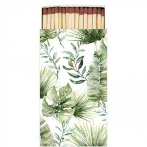 Jungle Leaves white gyufa 6,5x11cm 137114780 - Gyufa