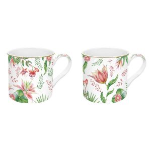 Porcelán bögreszett 2db-os, 300ml, dobozban, Botanic Chic 137116460 - Easy Life Design