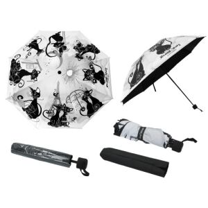 Automata esernyő 100cm,összezárva 24cm,fekete macskák 137119859 - Esernyő