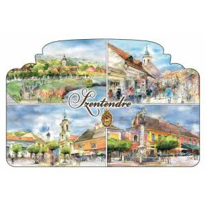 Hűtőmágnes,ablakforma, Szentendre 6x11cm 137120111 - Hűtőmágnes