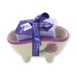 Marseille szappan kerámia kád szappantartóval, Levendula 137122327 - Szappan