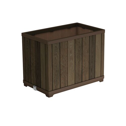 Keter Deco Rectangle Tall Walnut műanyag virágláda 76 x 45,5 x 55 cm 159441511 