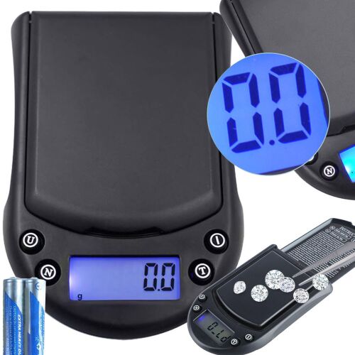 500g/0,1g Digitális Ékszer Mérleg gyémántokkal és elemekkel - Egyéb mérőeszköz