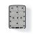 Nedis KEYCC01GY Key Safe, back view
