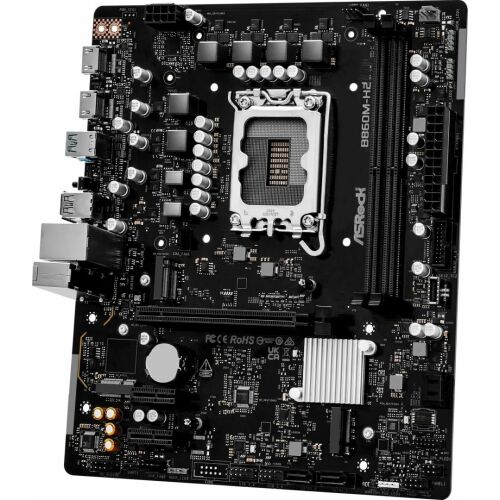 Asrock B860M-H2 Intel B860 LGA 1851 (Socket V1) Micro ATX Alaplap 171109348 - ASRock