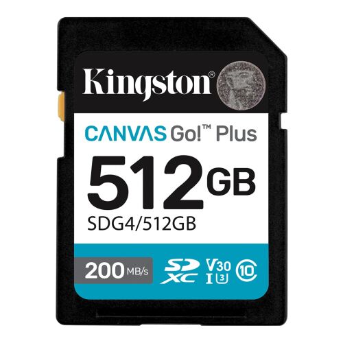 Kingston Technology Canvas Go! Plus 512 GB SDXC UHS-I Class 10 141457369 - Memóriakártya