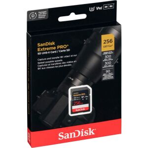 SanDisk Extreme PRO 256GB SDXC UHS-II memóriakártya 4K és 8K videófelvételhez - SanDisk