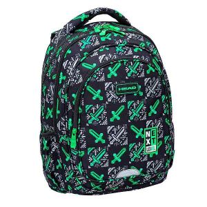 Head Next Level ergonomikus iskolatáska Minecraft kard mintával - Astra