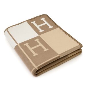 King Home Paris Home Luxus Takaró Bézs H-Monogrammos 137145459 - Pléd