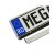 Mega Drive ezüst rendszámtábla tartó román rendszámtáblával