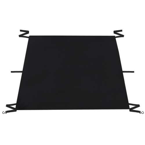 Fekete autós szélvédő takaró, lapos nézetből