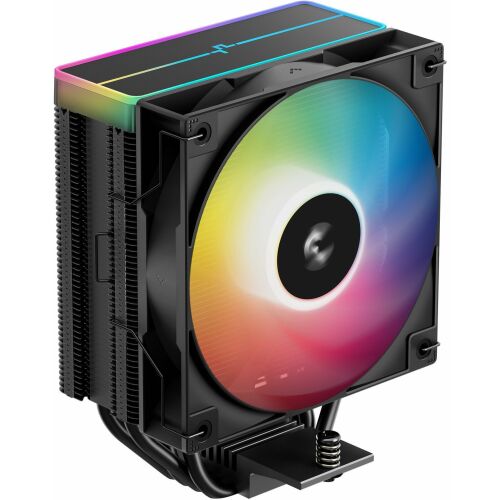 DeepCool CPU Cooler, AG400 BK ARGB V2 (31,6 dB; max, 128,93 m3/h; 4pin csatlakozó, 4 db heatpipe, 12cm, PWM)