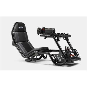Next Level Racing F-GT Pro Black Edition verseny szimulátor cockpit kormánykerék tartóval - Gamer ülés